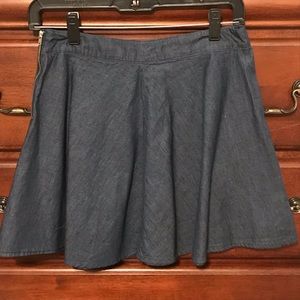 Denim skater skirt
